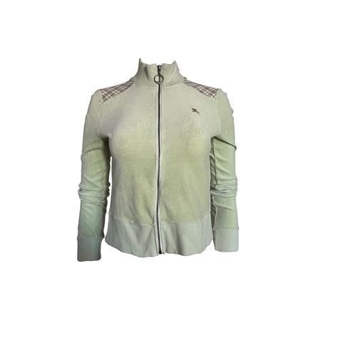 burberry lime green velour track jacket|Burberry cashmere jacket.